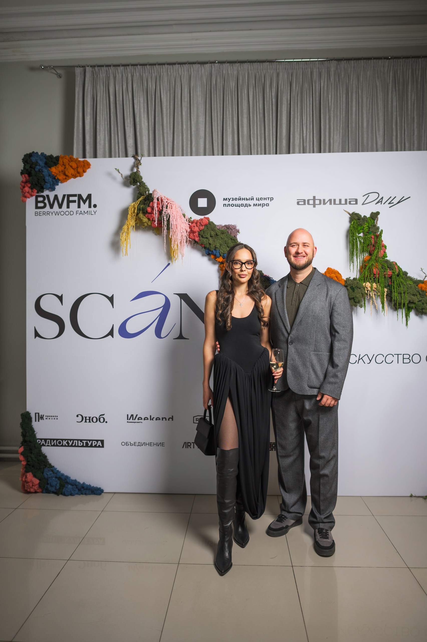 Иван Бурда, совладелец пространства Культ, исполнительрый директор ювелирного дома _Ремикс_ с супругой Полиной